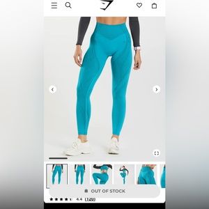 Gymshark | Apex Seamless Leggings in Shark Blue/ Atlantic Blue